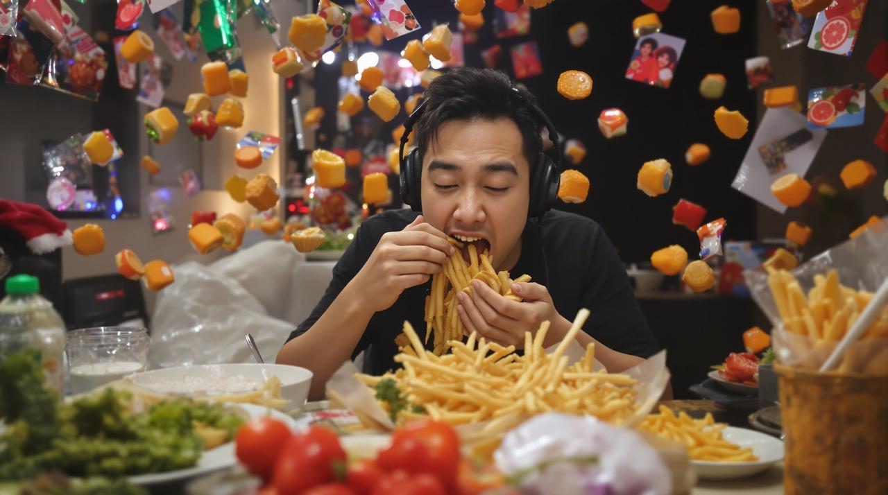 黑料暗网 - 某大胃王网红被曝假吃,直播中意外露馅被网友实锤 某大胃王网红被曝假吃,直播中意外露馅被网友实锤
